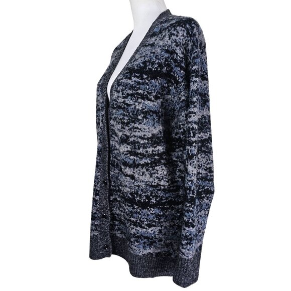Athleta Westlake Textured Button Cardigan Sz M Merino Blend Preppy Quiet Luxury - Picture 2 of 10